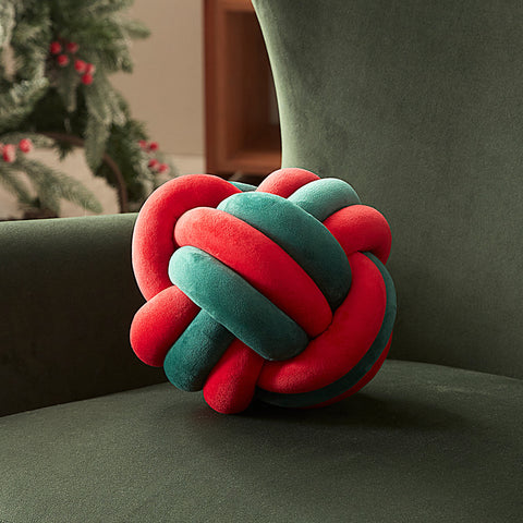 Sonvie Knot Ball Pillow Decorative Knotted Cushion, Soft Round Throw Pillow Decorative for Couch, Sofa, Bedroom, Living Room