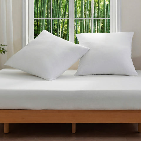 F7 Sonive Kissenbezüge 80x80 2er Set Weiche Kissenhülle aus Bambusfaser Dekorative Zierkissenbezüge Quadratische Dekokissenbezüge für Wohnzimmer Schlafzimmer Sofa
