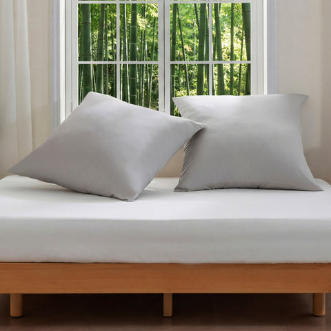 F7 Sonive Kissenbezüge 80x80 2er Set Weiche Kissenhülle aus Bambusfaser Dekorative Zierkissenbezüge Quadratische Dekokissenbezüge für Wohnzimmer Schlafzimmer Sofa