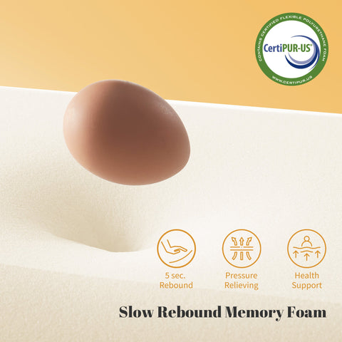 Sonive Contour Memory Foam Pillow Ergonomic Head Neck Support Pillows, Bed Pillow with Cover, for Side, Back, Stomach Sleepers 60×33×12/10cm