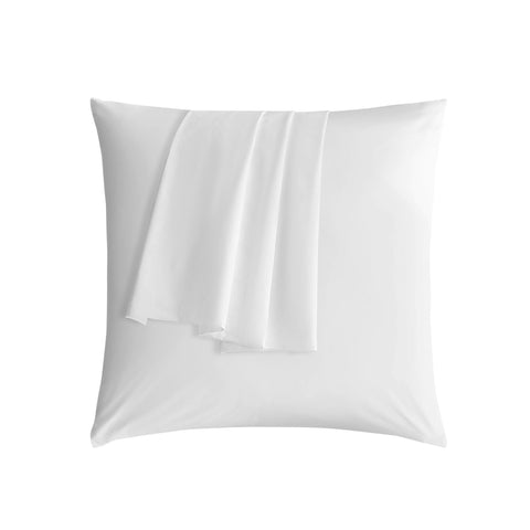 Sonive 100% Coton Housse de Coussin 65x65cmx2, Oeko Tex certifié Housse de Coussin Confortable Super Doux de Haute qualité, Blanc