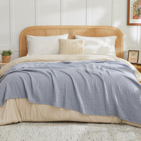 UK VC-IA0 100% Cotton Muslin Blanket