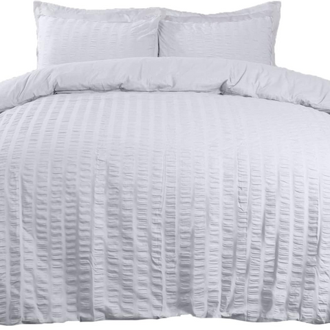 UK VC-C5 Seersucker Duvet Cover Set