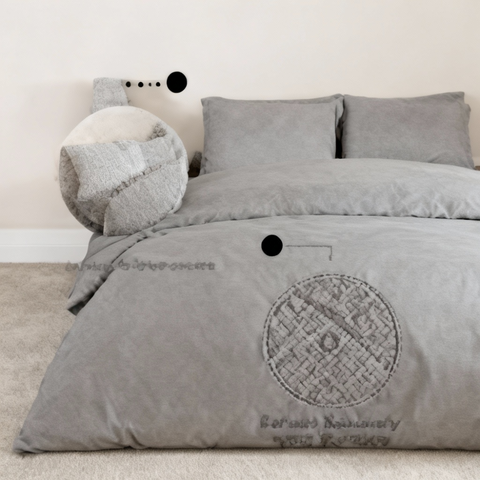 UK VC-C8 Flannel Duvet Cover Set