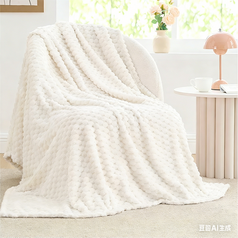 UK VC-I6 Flannel Jacquard Blanket