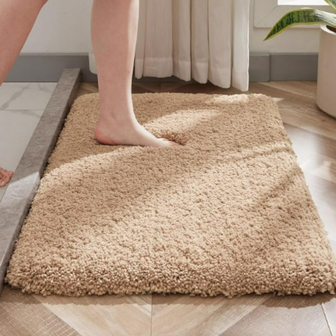 DE VC-S2 Soild Fluffy Bath Rug