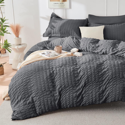 UK VC-C5 Seersucker Duvet Cover Set